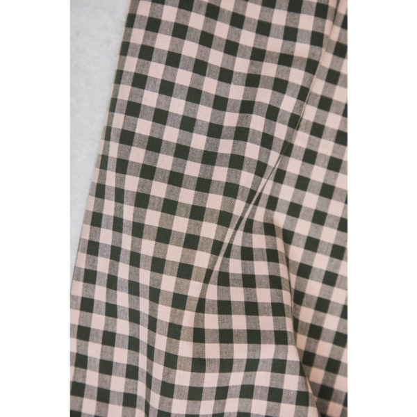 Gingham rose/khaki GOTS - Image 2